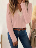 V-neck long sleeve